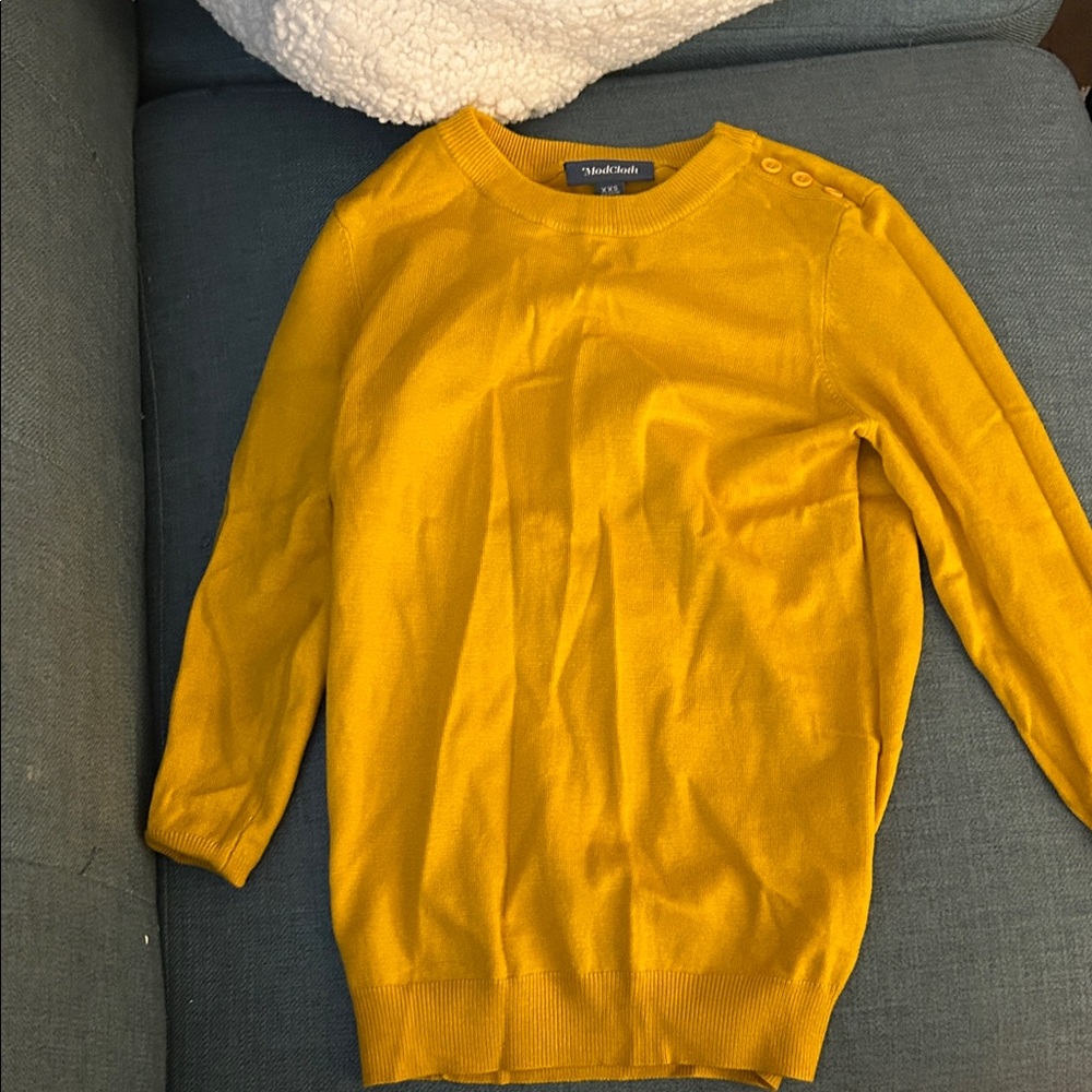Modcloth Women's Mustard Crewneck Sweater
